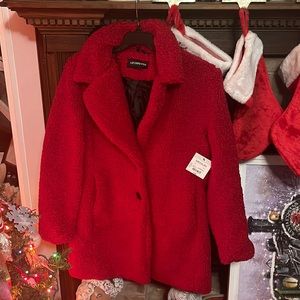 Liz Claiborne New with tags Beautiful Red Coat Medium